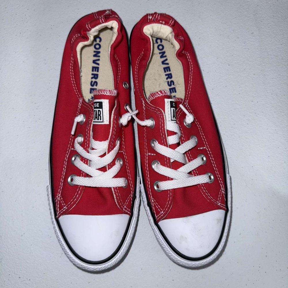 Converse Red and White Sneakers